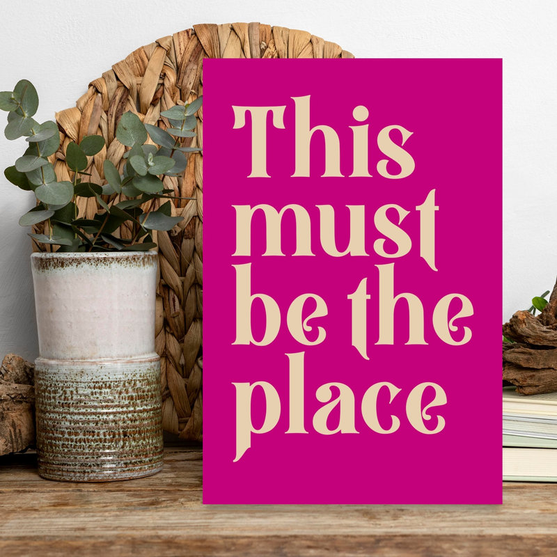 This Must Be The Place Bold Elegant Modern Architecture Wall Art Print 1 Piece Wrapped Canvas Wall Art, 45.72cm H x 30.48cm W