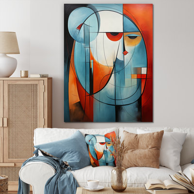 Idamay Cubism, portrait géométrique II sur toile