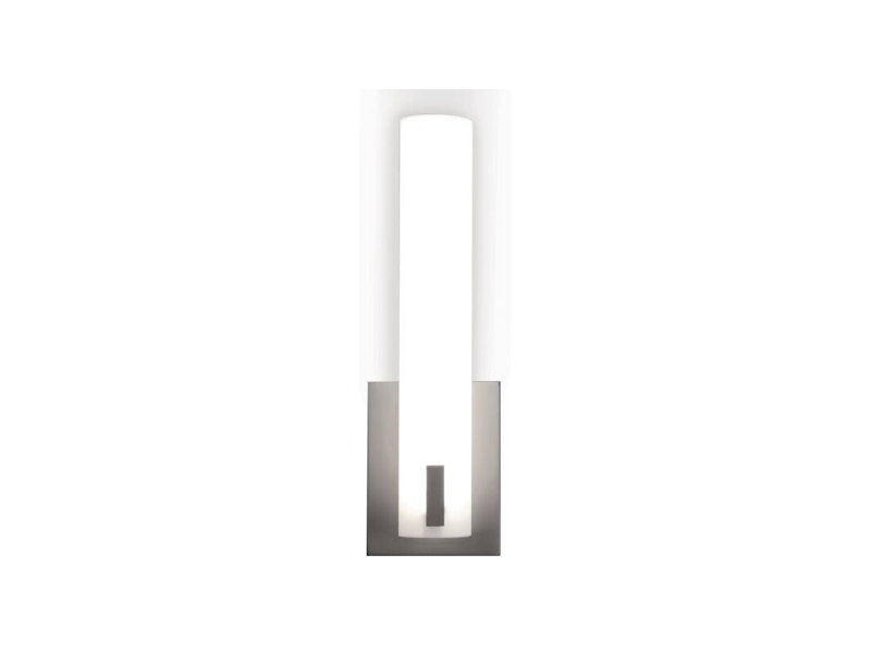 7081017BBCEC4A78AC89C4D90F6C959E Applique murale à DEL Bowen 35,5 cm (14 po), nickel satiné, 120 V, 3 000 K
