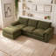 Canapé modulaire en L 104 po avec repose-pieds mobile et assise profonde 104 po Chenille-434428520