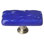 Poignée d'armoire en verre bleu cobalt 2 po Glacier