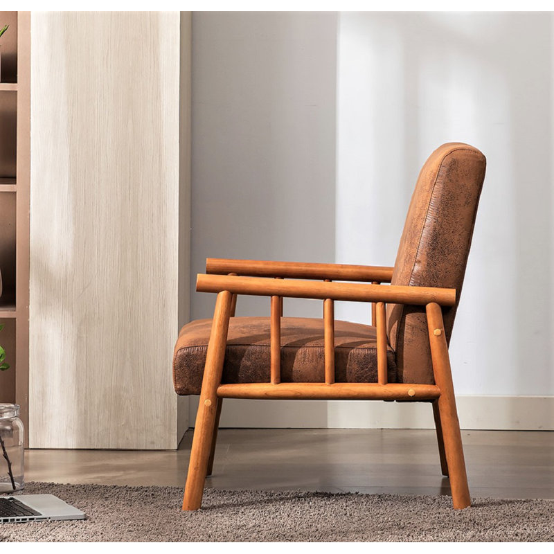 Goedeck Upholstered Armchair, Light Brown