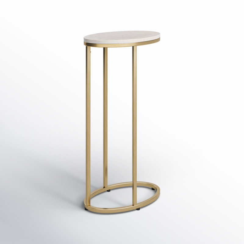 Table de bout 27,5 po Vib, Or
