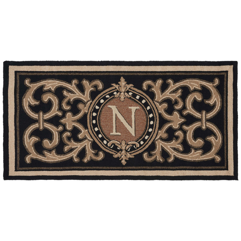 Analucia Personalizable Outdoor Doormat, 36" W x 72" L, N
