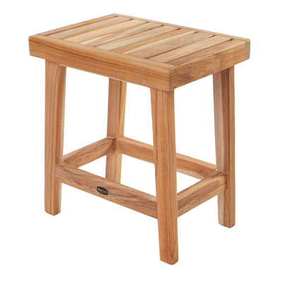 Chantail 15.75'' W Teak Shower Bench