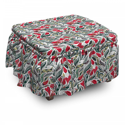 Box Cushion Ottoman Slipcover