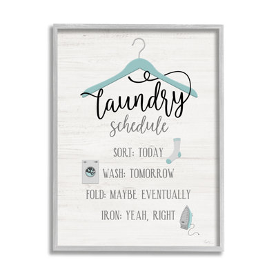 Blanchisserie, calendrier de cintres bleu
