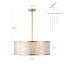 22" 5-Light Capiz Shell Drum Chandelier