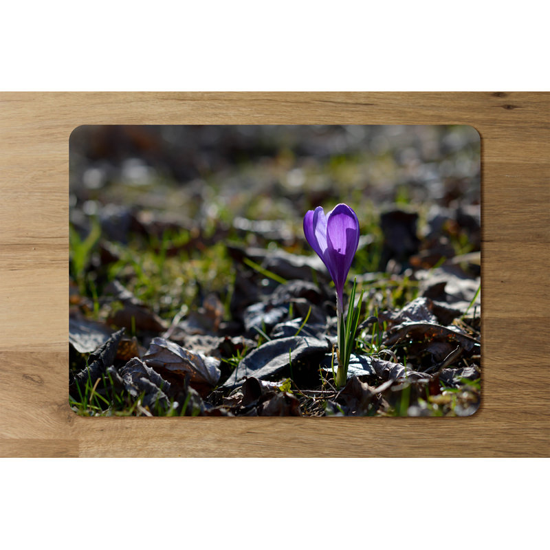 Dragana Wood Floral Rectangle Placemat