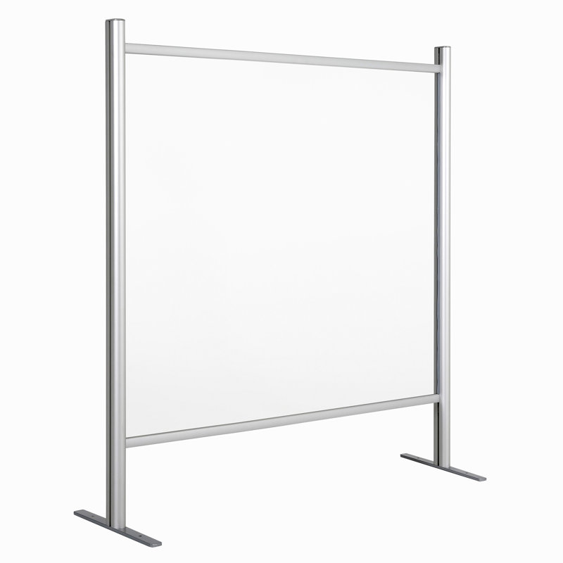 Protège-éternuement 1 panneau en métal / plastique, H 47,24 po x l 31,5 po x P 11,81 po