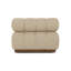 Roma Outdoor Teak Swivel Armless Lounge Chair-266249701