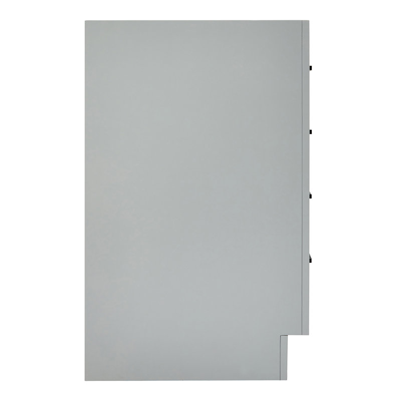 Hepburn 66 Single Bathroom Vanity Base Only, Gray, Matte Black