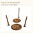 Solid Wood Round Side Table Set Of 2, 2-Tier End Table With Storage Shelf-120147097