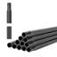 Paquet de 11 barreaux d'escalier, balustres d'escalier en acier au carbone durable de 44 po, balustrade carrée en métal de 0,5 po, balustrade creuse anti-corrosion avec trous pré-percés, noir mat