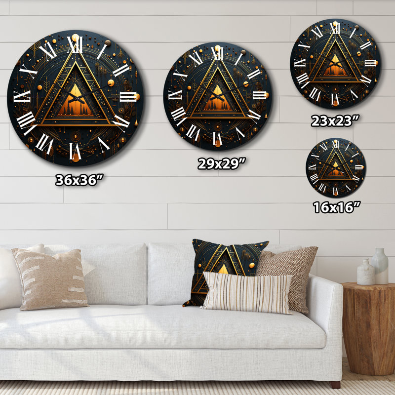 Horloge murale en métal, Médium