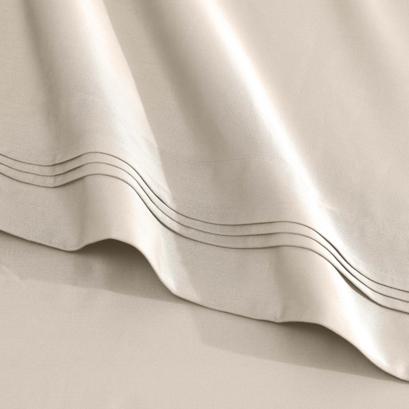 Certified Egyptian Cotton Deep Pocket Solid Luxury 1500 Thread Count Sheet Set, Ivoire ivoire