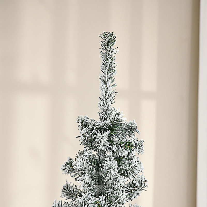 Arbre de Noël artificiel à flocons de neige, 5.9'