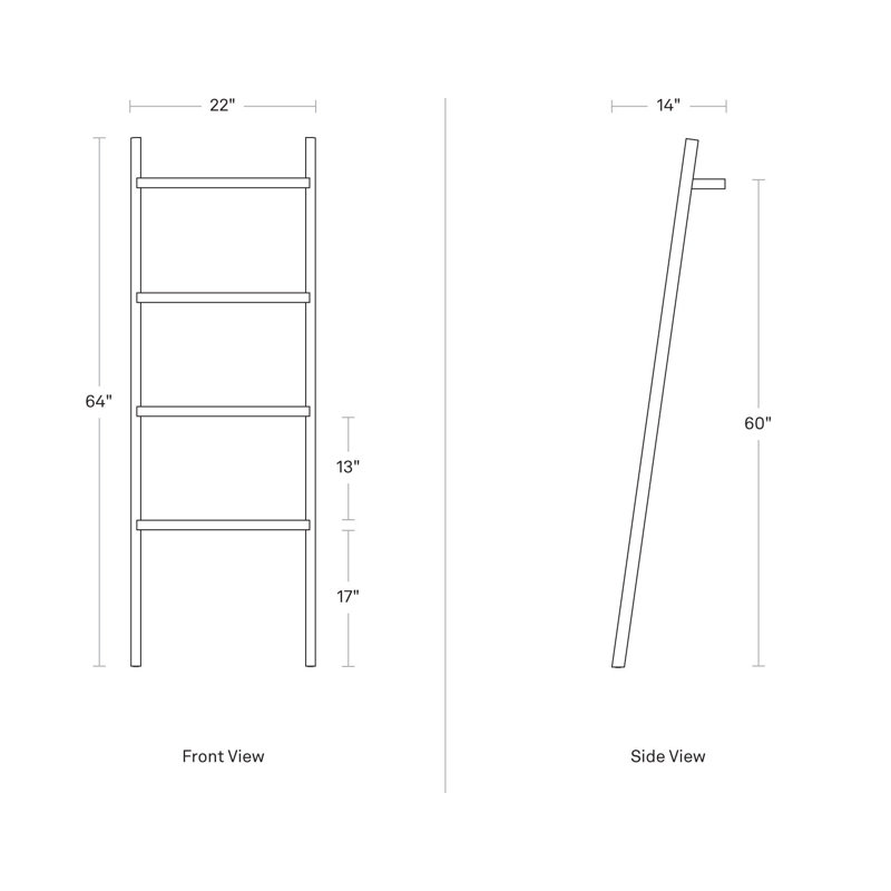 Woodsy Storage Ladder, Acacia