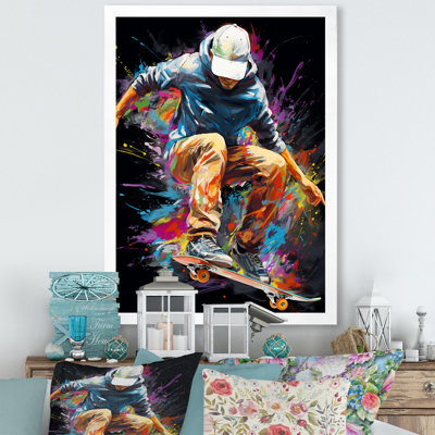 " Skateboard Urban Flow VI " by Designart