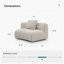 Canapé modulaire incurvé Formia Boucle-1138949034-1138949035