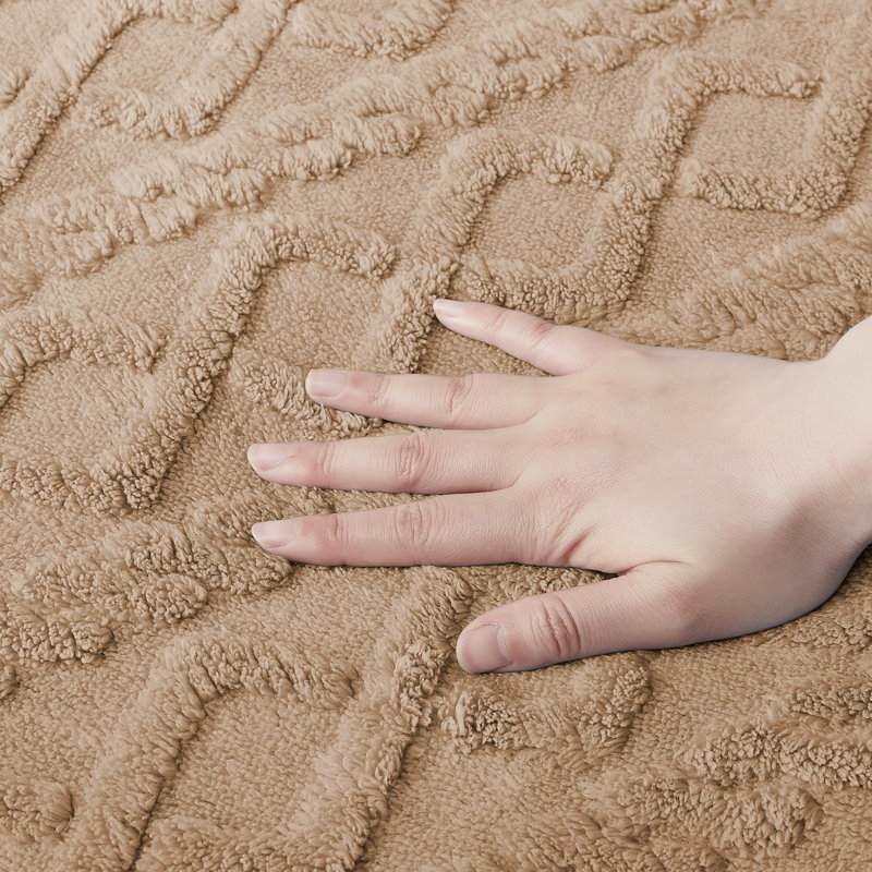 Dailah Non-Slip Bath Rug, Beige