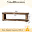 Upholstered Engineered Wood Bench with Shelves