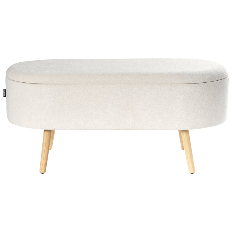 OKLAHOMA Chenille Upholstered Storage Bench