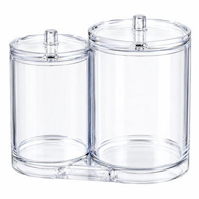 Messerly Acrylic 2 Compartment Makeup Organizer