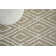 Metro-Velvet Geometric Area Rug in Light Beige
