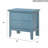 Teal Elegance Nightstand With Drawers