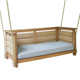 Umber Teak Porch Swing with Cushion