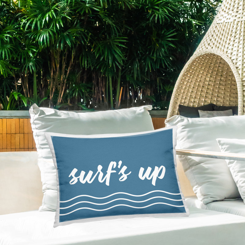 Coussin décoratif imprimé Blue Surf's Up