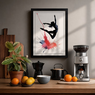 Leap of Freedom Modern - Framed Print