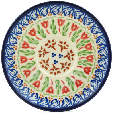 Fluttering Tulips Stoneware Saucer
