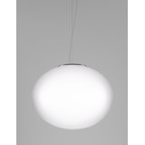 Lucciola Suspension M White Matt Satin Nickel 3Eu Ul