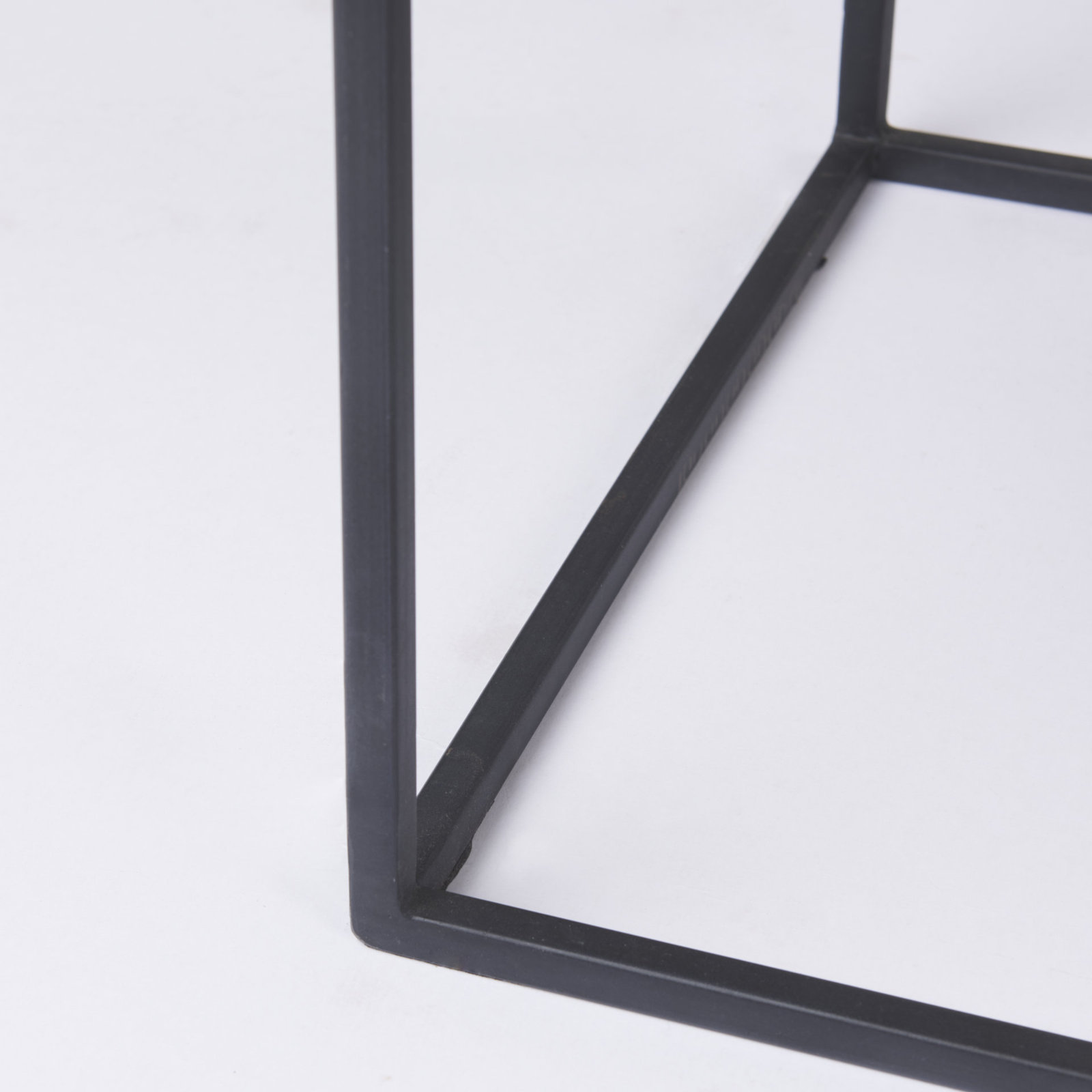 Ophelia 63'' Solid Wood Console Table, Beige, Black