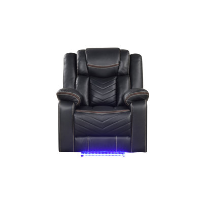 Challenger Modern Contemporary LED Power Recliner Chair Made With Wood And Metal Frame