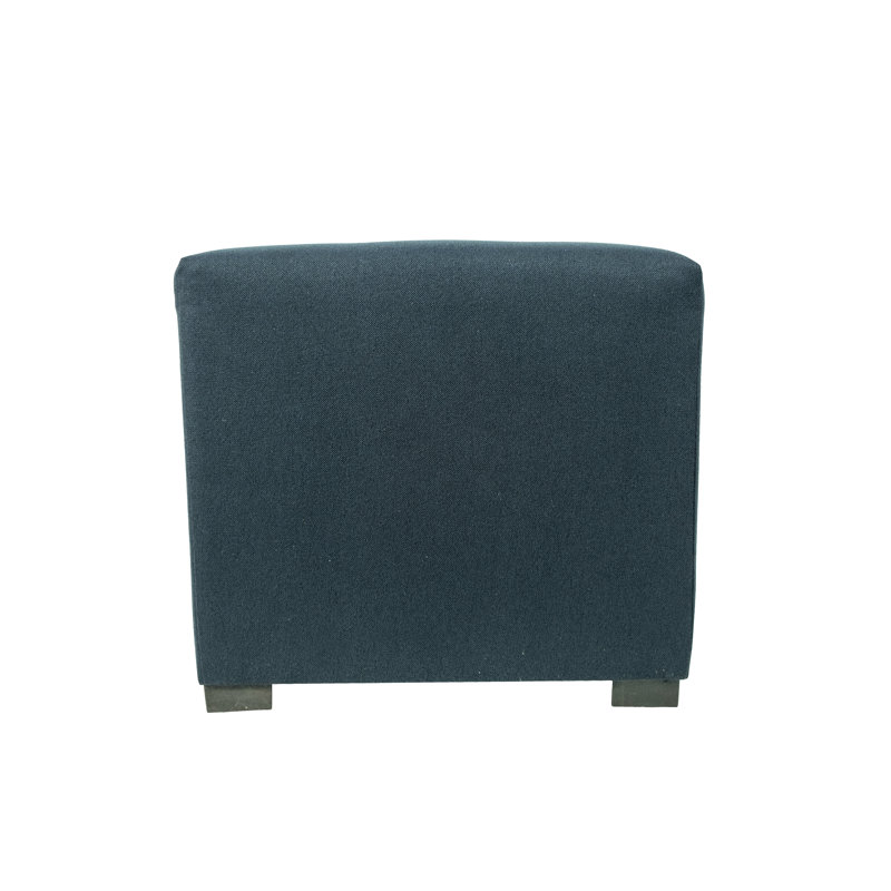 Emerie Upholstered Ottoman, Navy