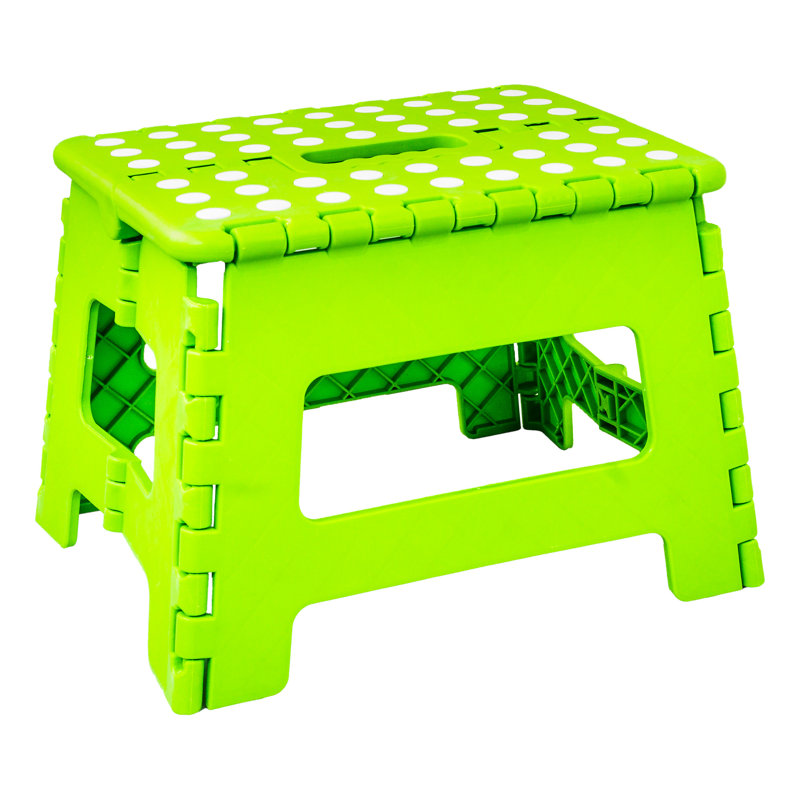Escabeau Odacia robuste avec surface de préhension, vert