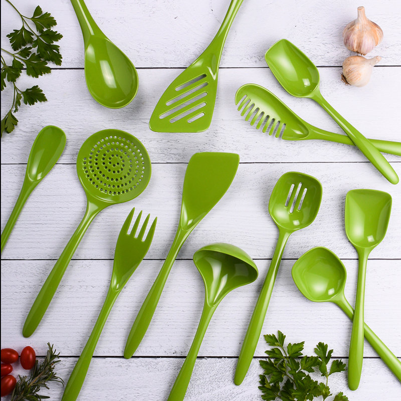 Ensemble d'ustensiles de cuisine 12 pièces Hutzler, vert