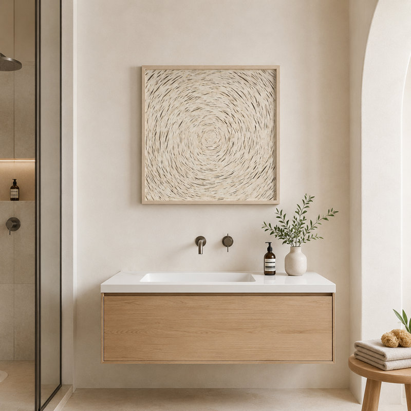 Handmade Abstract Wall Decor on Paper