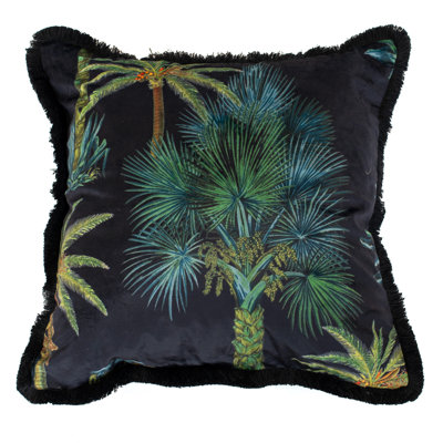 Akmini Abstract Green Sqaure Cushion