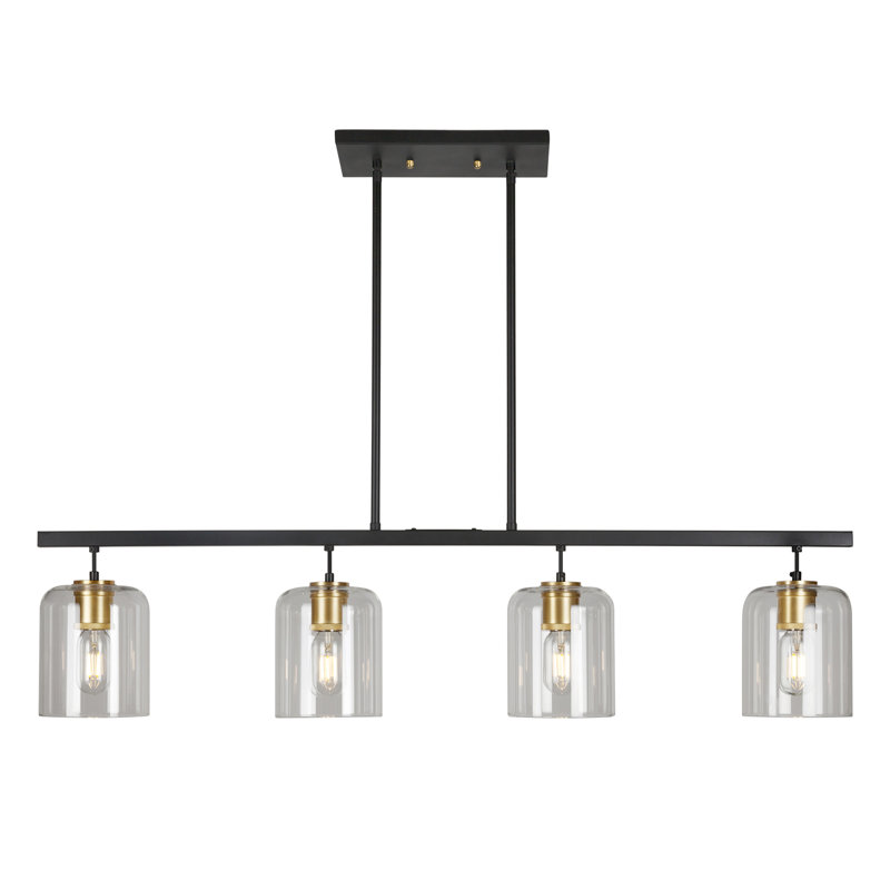 Lustre géométrique à 4 lumières unique/résistant Liudger