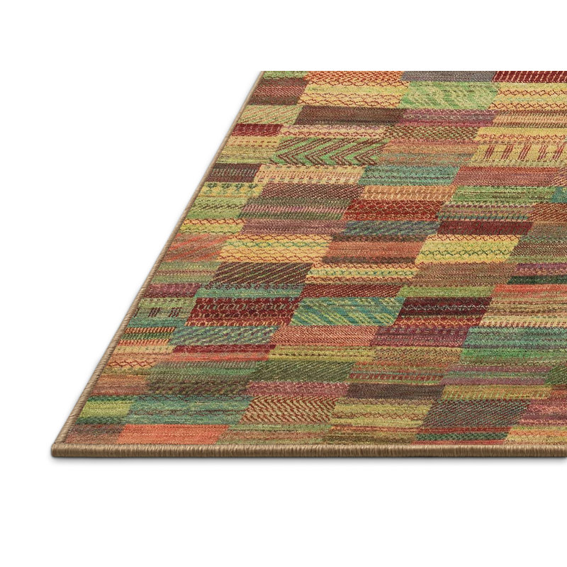 Tapis abstrait à motif abstrait moderne 4010, Rectangle de 5 pi x 8 pi