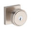 Vashon Keyed Entry Knob with Contemporary Square Rose in Polished Chrome-119924305