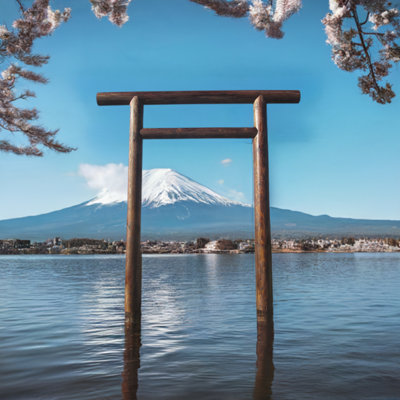 Japanese Torii Gate Shinmei Model 8 ft.