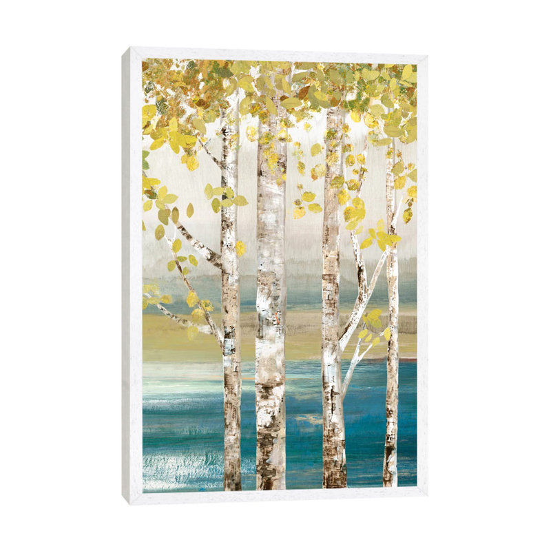 Down by the River III 1 Piece Painting on Canvas, 66.04 cm H x 45.72 cm W, White Framed Canvas