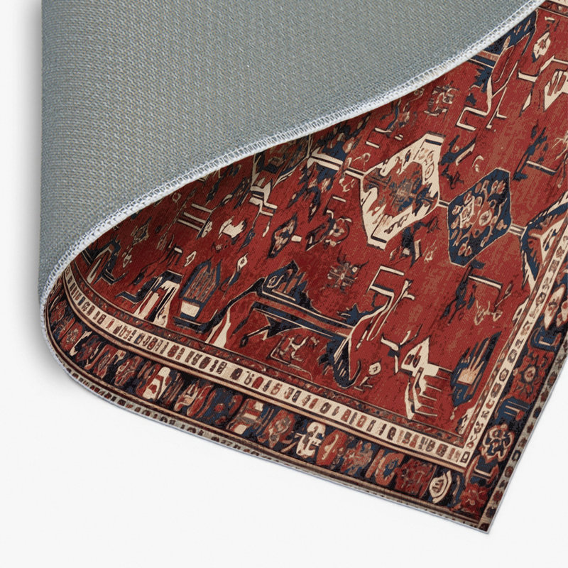 Tapis d'intérieur et d'extérieur brun Persian, Rectangulaire 2 pi x 3 pi