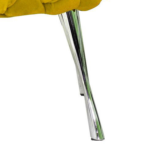 Solid + Manufactured Wood Accent Stool, Yellow