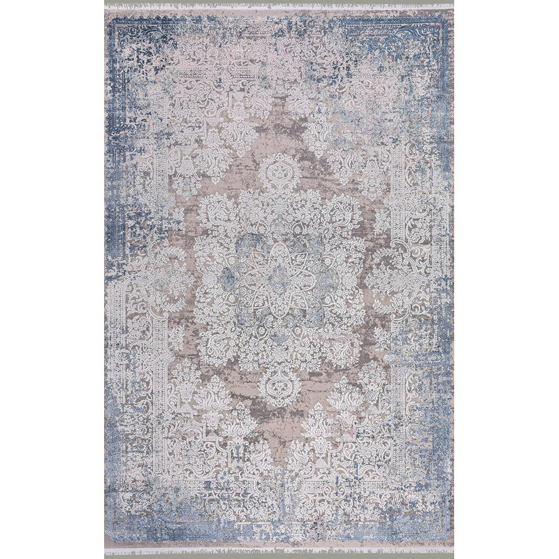 Luxury Area Rugs Soft Bedroom Carpets Non Slip Rugs Washable Acrylic Rug Floor Mat CREAM AND GOLD, Rectangle 160 x 230 cm